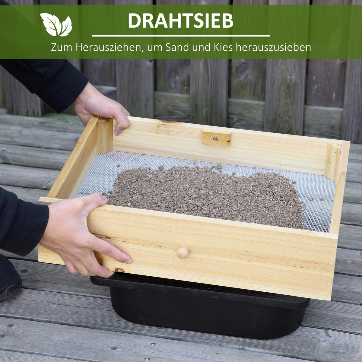 Outsunny Pflanztisch B/H/L: ca. 46x142x108 cm ca. 30 kg Pflanztisch 845-664ND - (108,00/46,00/142,00cm) - Outsunny