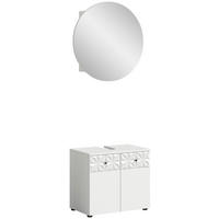 Badezimmer-Set Prisma weiß B/H/T: ca. 60x187x37 cm Prisma - weiß (60,00/187,00/37,00cm) - xonox.home