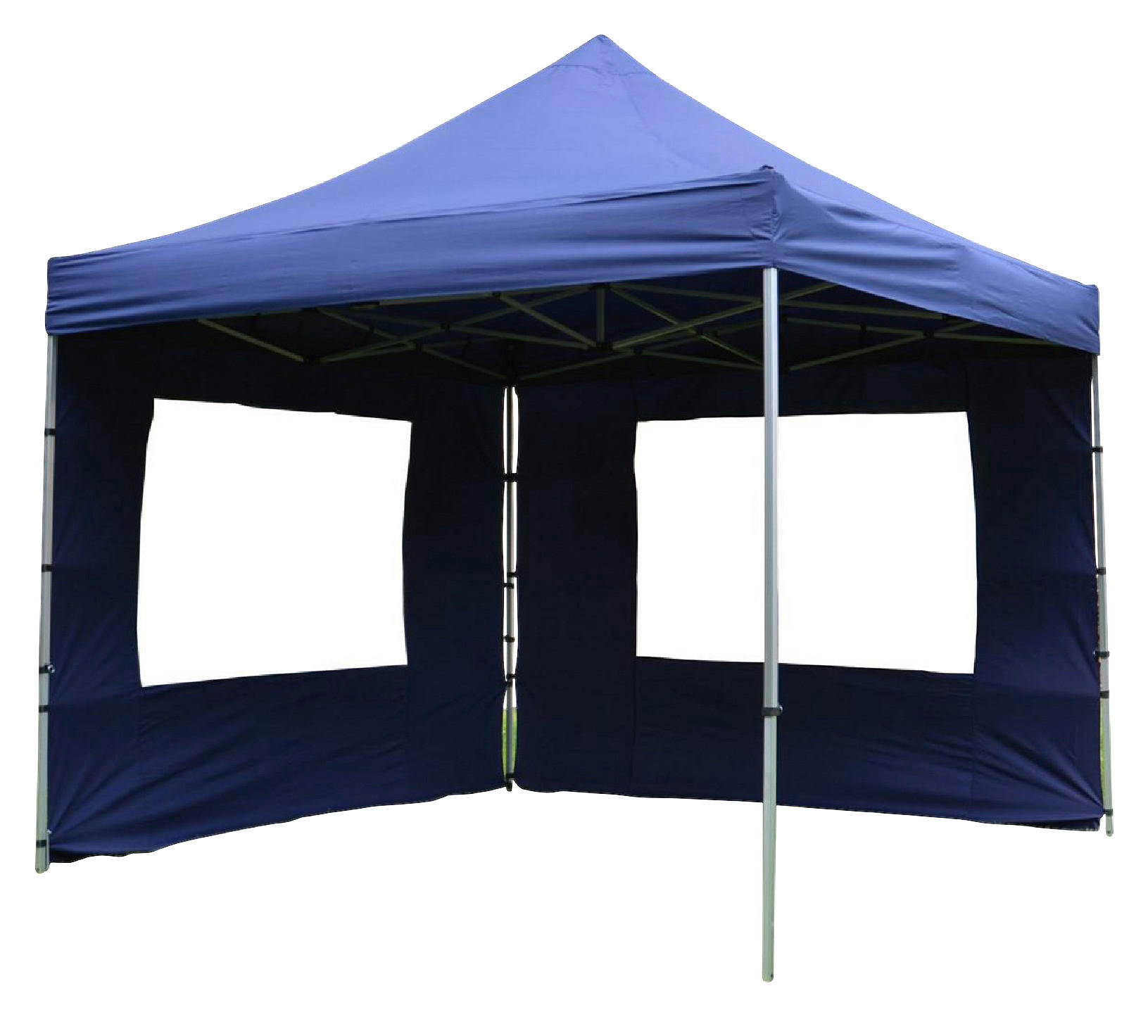 VCM Faltpavillon PROFI blau Polyester-Mischgewebe B/H/L: ca. 300x220x300 cm