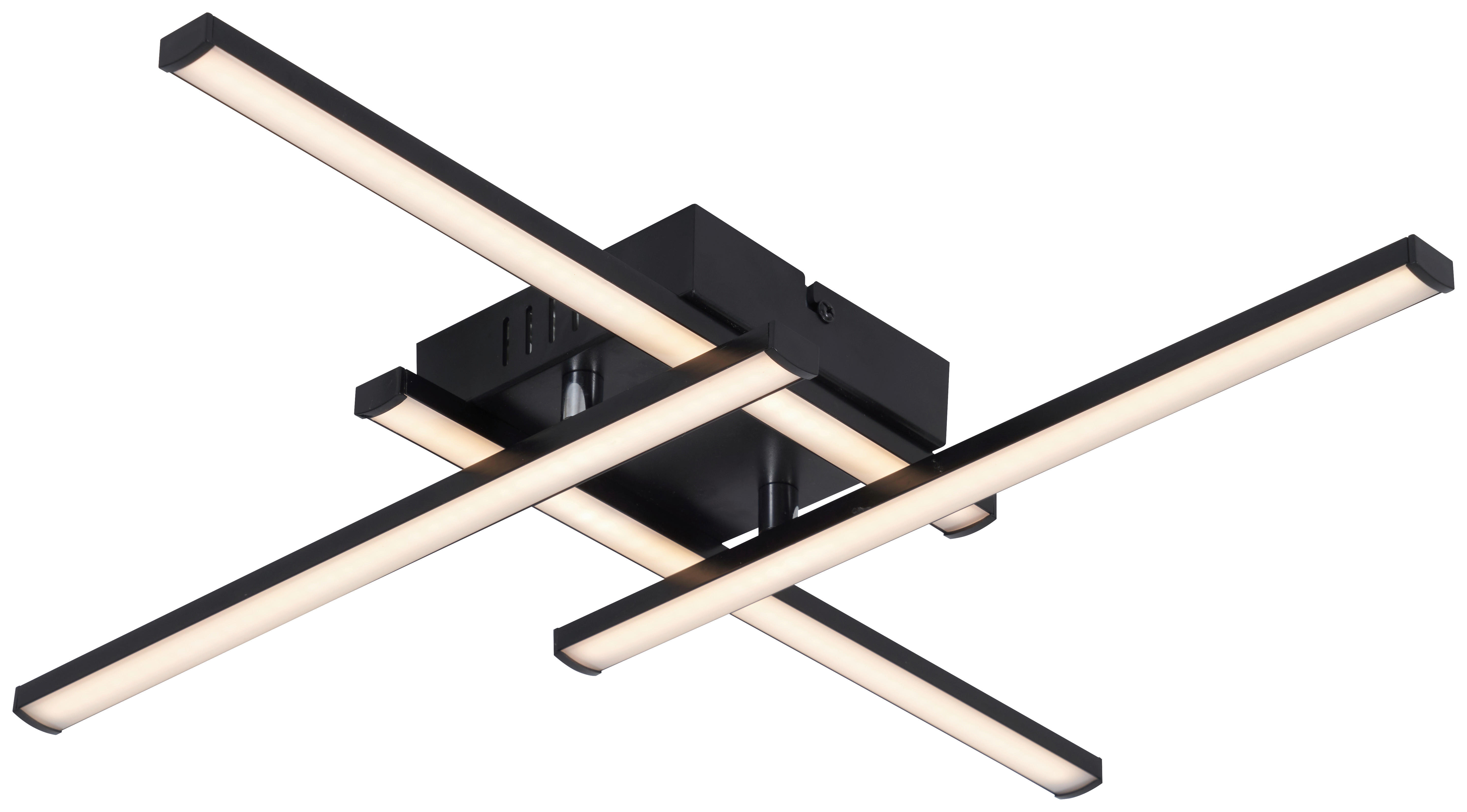 Thumbnail - POCOline LED-Deckenleuchte Cleo IV schwarz Kunststoff B/H/L: ca. 51x6x51 cm