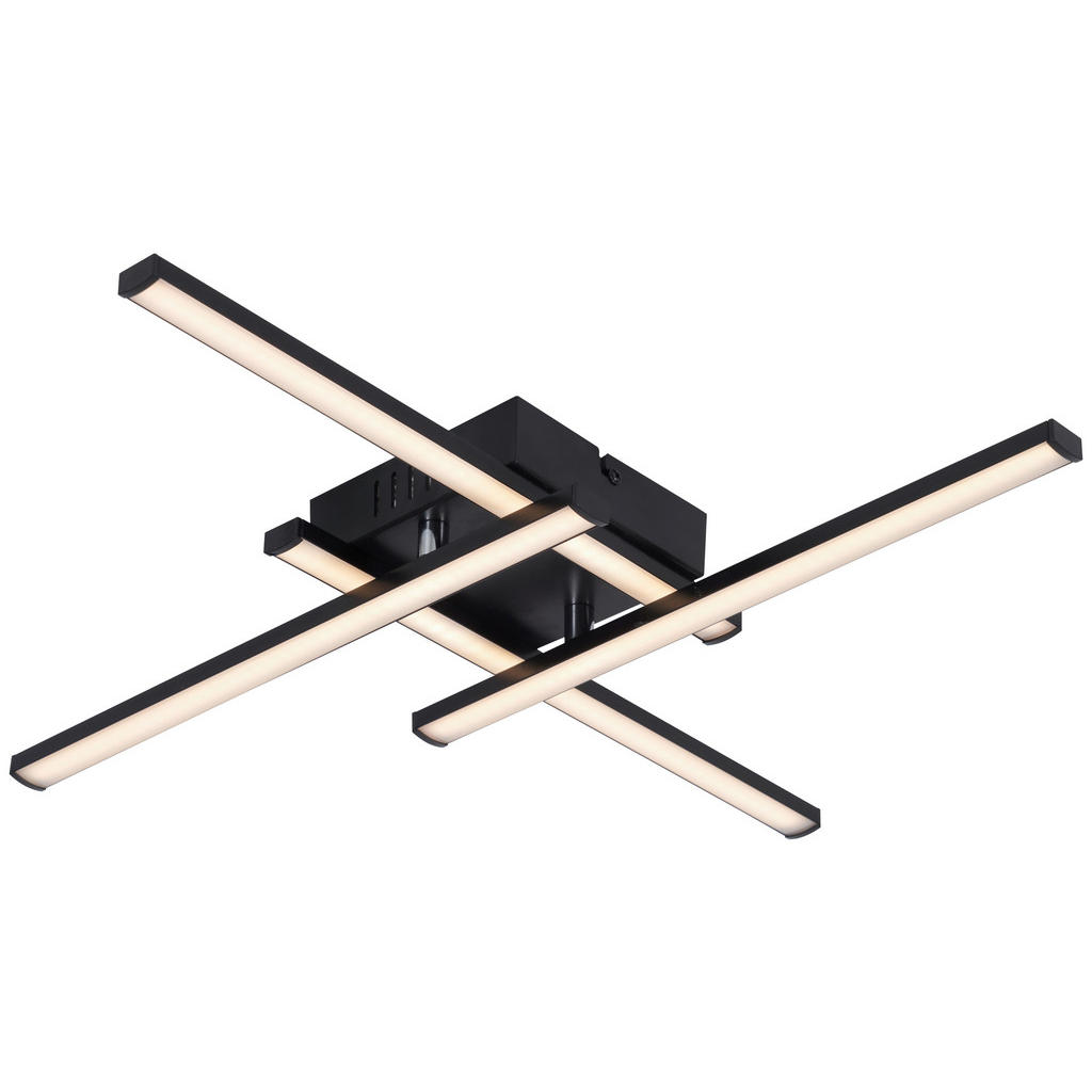 Thumbnail - POCOline LED-Deckenleuchte schwarz Kunststoff B/H/L: ca. 51x6x51 cm