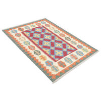 PersaTepp Teppich Kelim Gashgai blau B/H/L: ca. 101x1x151 cm Kelim Gashgai - blau/beige (151,00/101,00/1,00cm) - PersaTepp