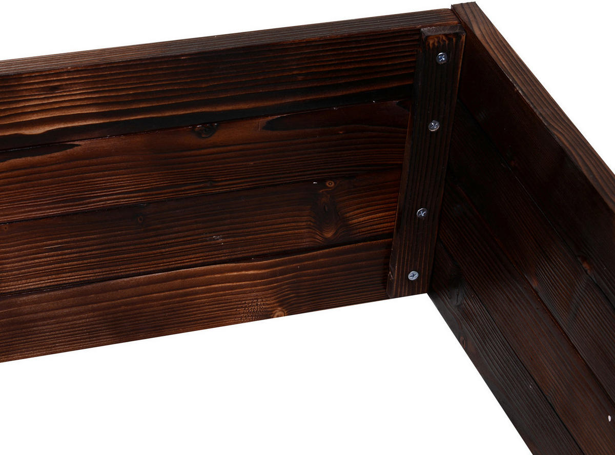 Outsunny Hochbeet B/H/L: ca. 60x23x60 cm Quadratisches Hochbeet 845-295 - dunkelbraun (60,00/60,00/23,00cm) - Outsunny