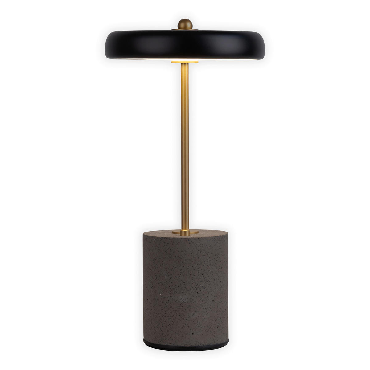 Näve Leuchten Tischleuchte 5306422 schwarz Metall Zement Kunststoff B/H/T: ca. 15x30x15 cm null 1 Brennstellen Seta - schwarz (15,00/30,00/15,00cm) - Näve Leuchten