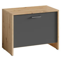 Sitzbank BEN Eiche Nachbildung anthrazit B/H/T: ca. 60x48x35 cm BEN - Eiche/anthrazit (60,00/48,00/35,00cm) - byLIVING