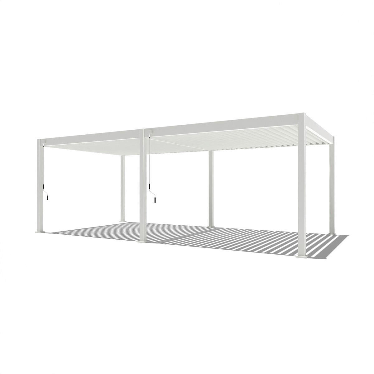 PergoLine Pergola Superior weiß Aluminium B/H/L: ca. 720x255x360 cm Superior - weiß (360,00/720,00/255,00cm) - PergoLine
