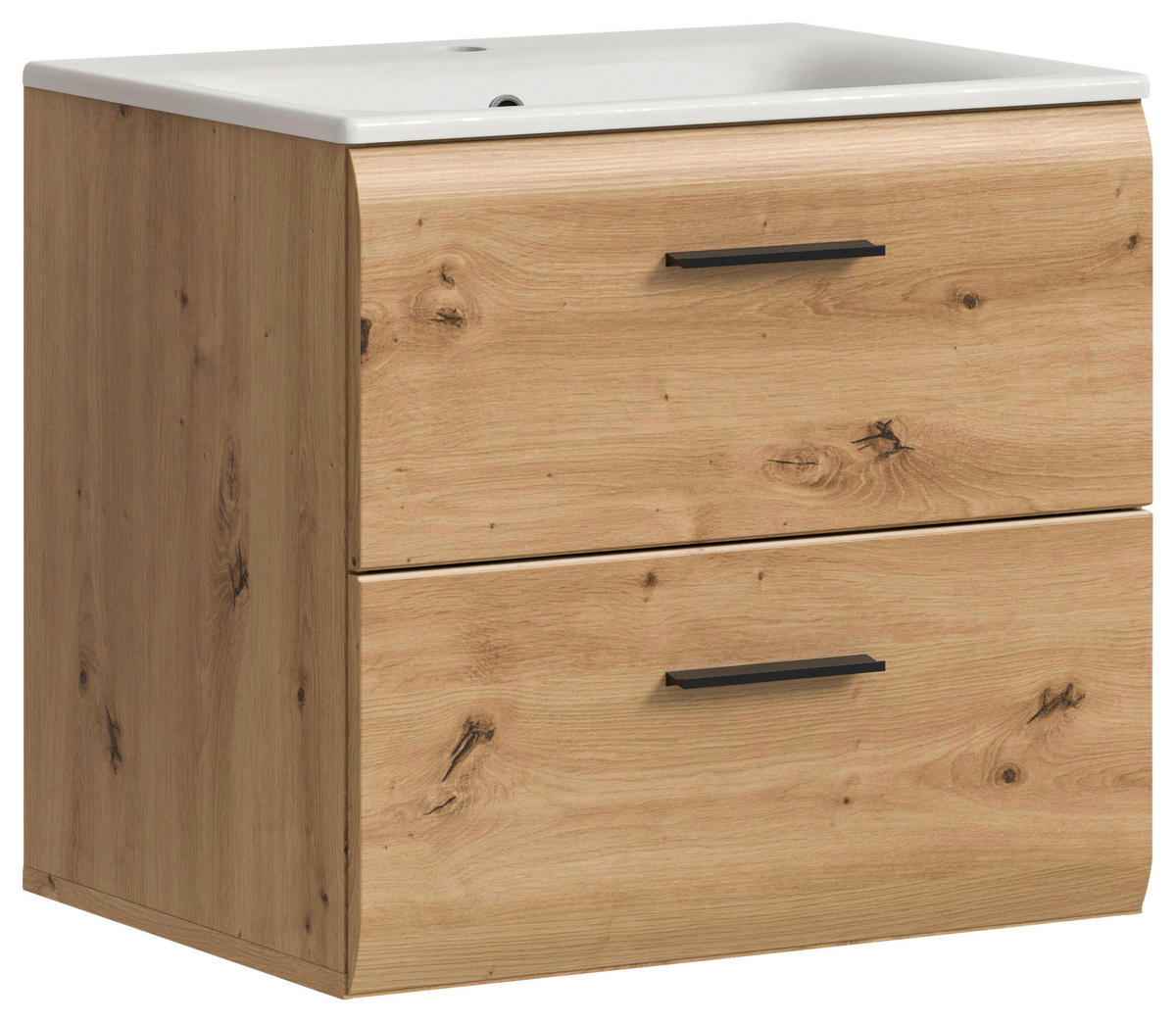 Waschplatz Ice Artisan Oak Nachbildung B/H/T: ca. 60x55x46 cm Ice - (60,00/55,00/46,00cm) - xonox.home
