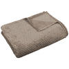 Wohndecke Flanell Flanelldecke Kreise cappuccino - Cappuccino (140,00/200,00cm)