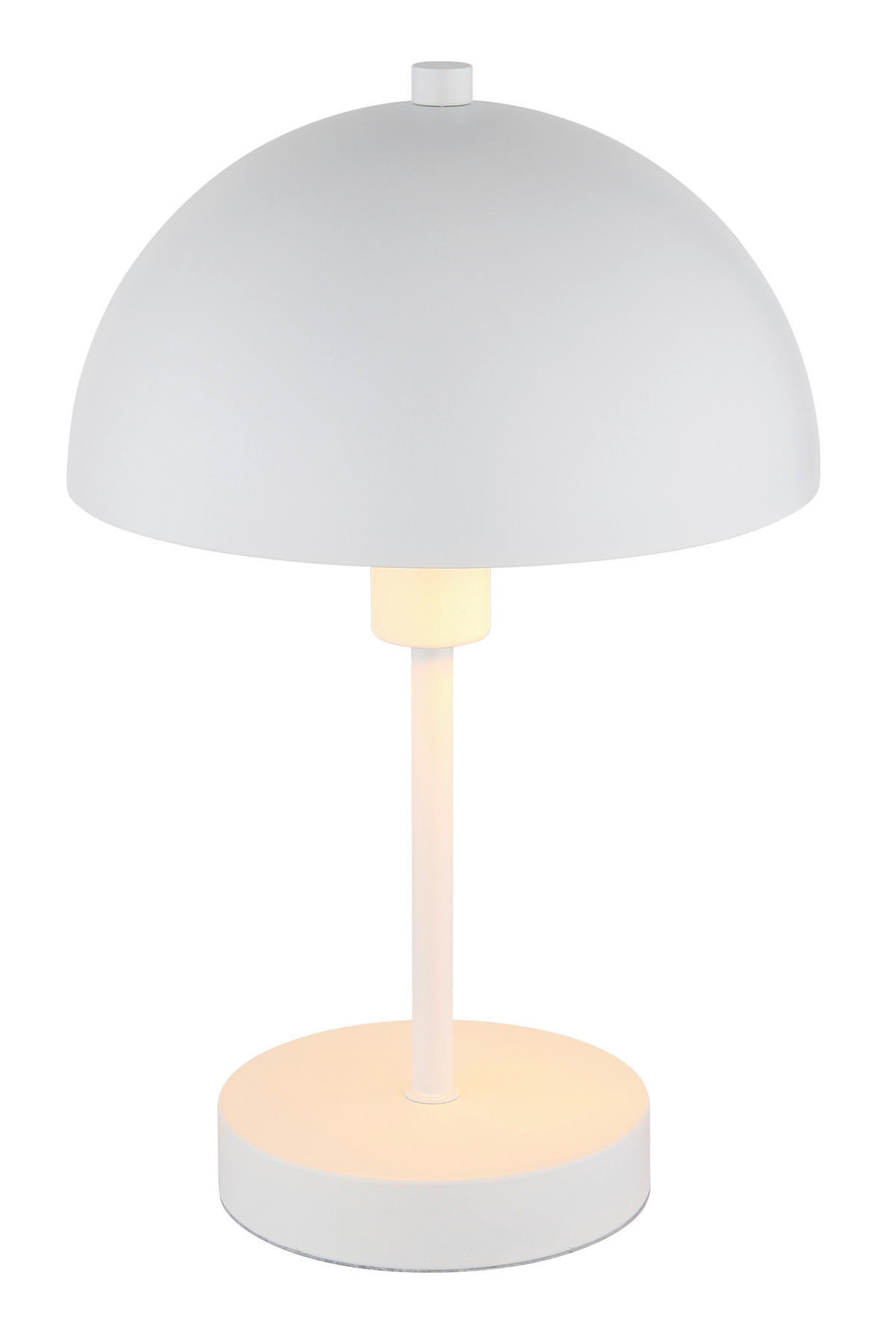 GLOBO Tischleuchte weiß Metall H/D: ca. 31x20 cm E14 1 Brennstellen Atoma - weiß (20,00/31,00cm) - GLOBO