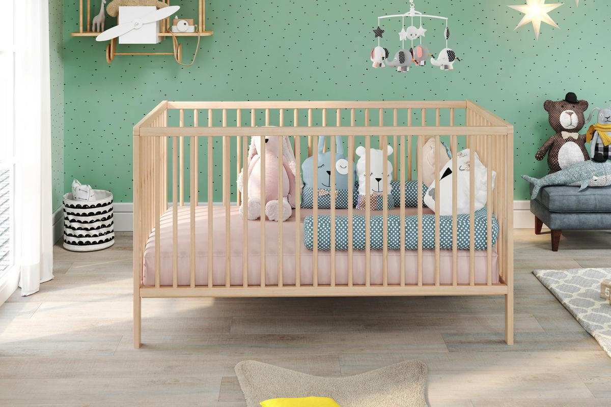 Babybett buche B/H/T: ca. 144x84x78 cm Liegefläche B/L: ca. 70x140 cm Universal_Babybett 1101-620-C3 - buche (144,00/84,00/78,00cm)