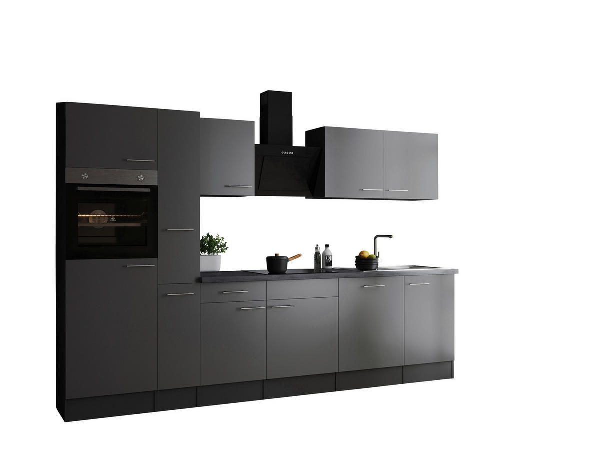 Küchenblock Oliver B/H/T: ca. 310x205x60 cm Oliver - granit/grau (310,00/205,00/60,00cm) - Respekta