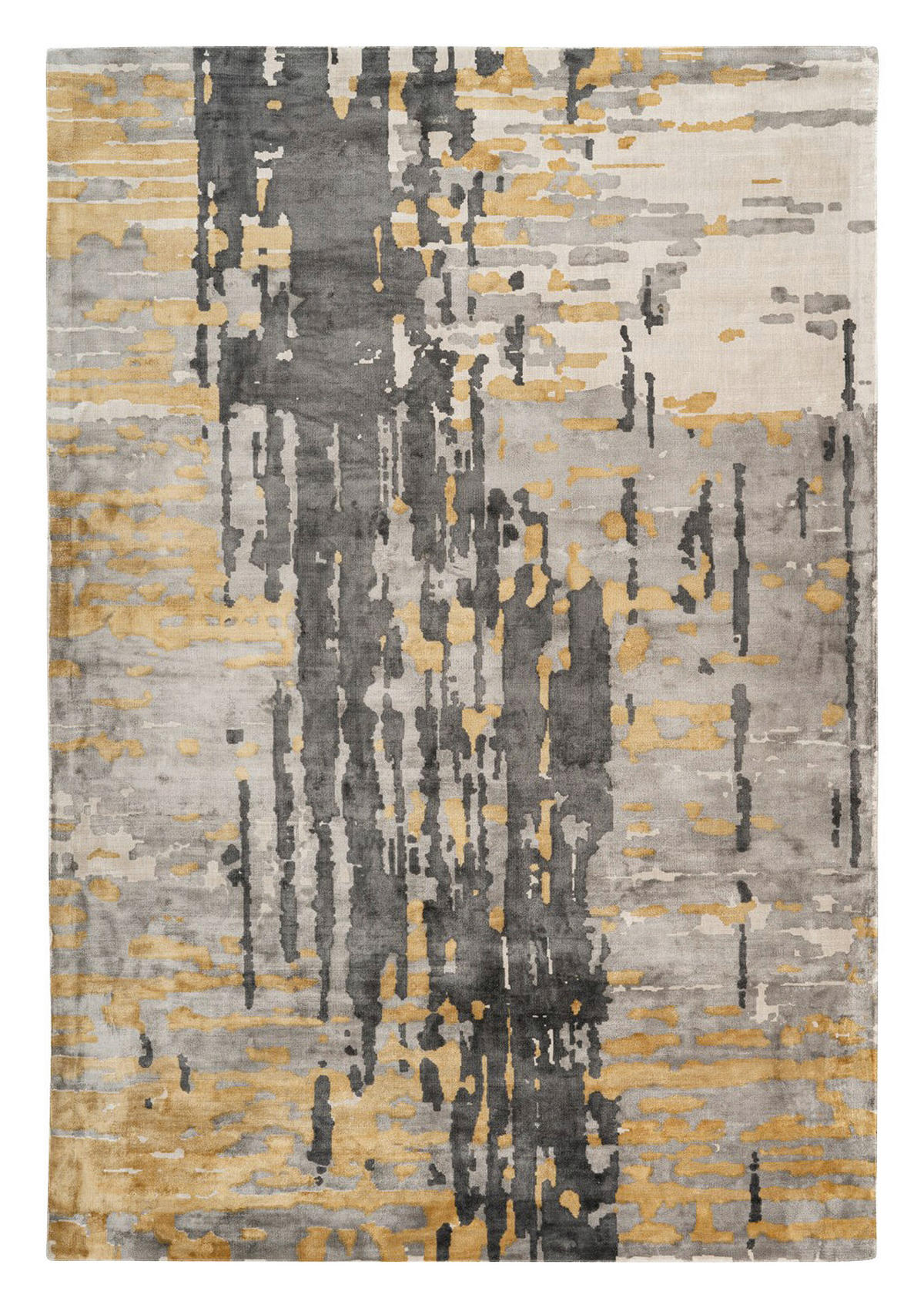 Padiro Kurzflorteppich Sinai 225 gold B/H/L: ca. 80x1,1x150 cm Sinai 225 - blau/gold (150,00/80,00/1,10cm) - Padiro