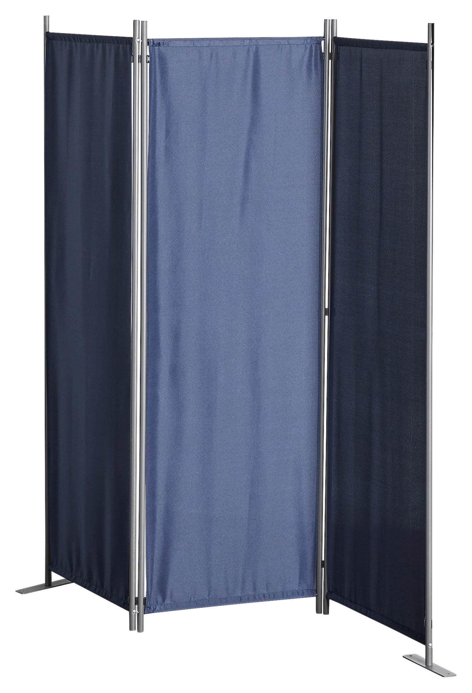 Grasekamp Paravent blau Stahl B/H: ca. 165x170 cm Paravent_3tlg. - blau (165,00/170,00cm) - Grasekamp