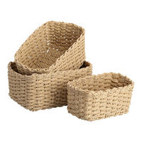 Zeller Aufbewahrungskorb-Set natur Papiergeflecht Aufbewahrungskorb-Set_3tlg. - natur - Zeller