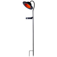 LED-Solarleuchte 4136322 schwarz Metall B/H/T: ca. 17x86x15 cm LED Solarleuchte BOWLER mit LED - schwarz (17,00/86,00/15,00cm) - Näve Leuchten