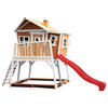 AXI Spielhaus Max braun B/H/L: ca. 432x288x193 cm Max - braun/weiß (193,00/432,00/288,00cm) - AXI