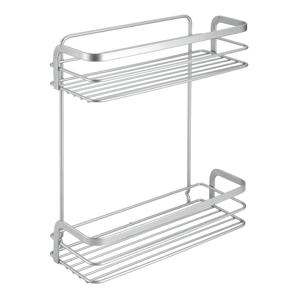 Metaltex Duschenboy – Faltbarer Duschhocker, 25x11x43-53 Cm, Silberfarben, Made In Italy