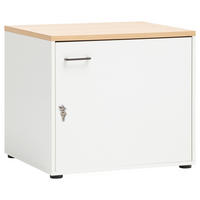 Unterschrank Solea weiß matt Eiche hell Nachbildung B/H/T: ca. 67,1x60x60 cm Solea - Eiche/weiß (67,10/60,00/60,00cm) - Schildmeyer