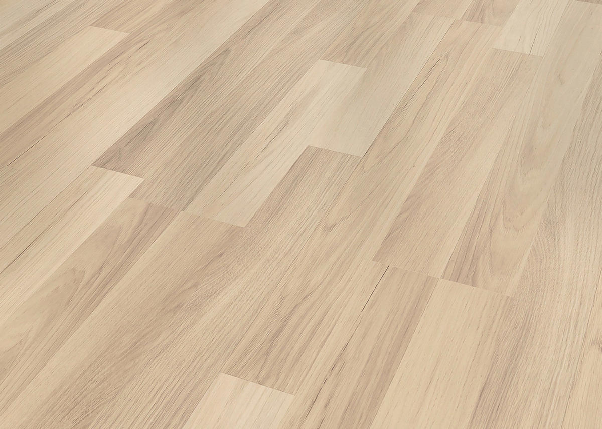 Laminatboden Eiche hell ca. 2,245 m² im Paket  B/L: ca. 19,4x128,6 cm pro Paket Eiche hell ca. 2,245 m² im Paket - beige/braun (19,40/128,60cm)