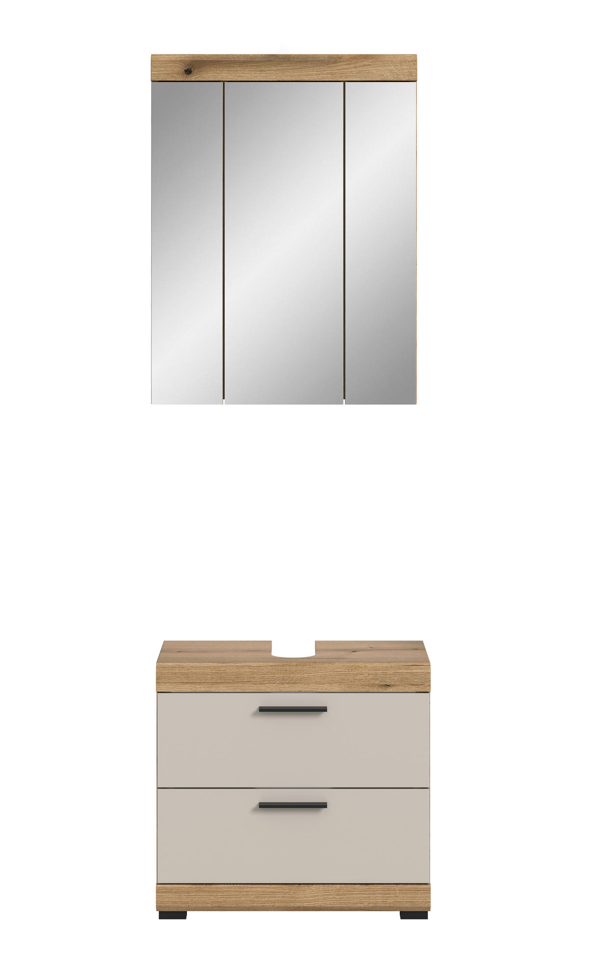 Badezimmer-Set Scout Evoke Oak Nachbildung Kaschmirgrau Nachbildung B/H/T: ca. 60x191x34 cm Scout - Kaschmirgrau (60,00/191,00/34,00cm) - xonox.home