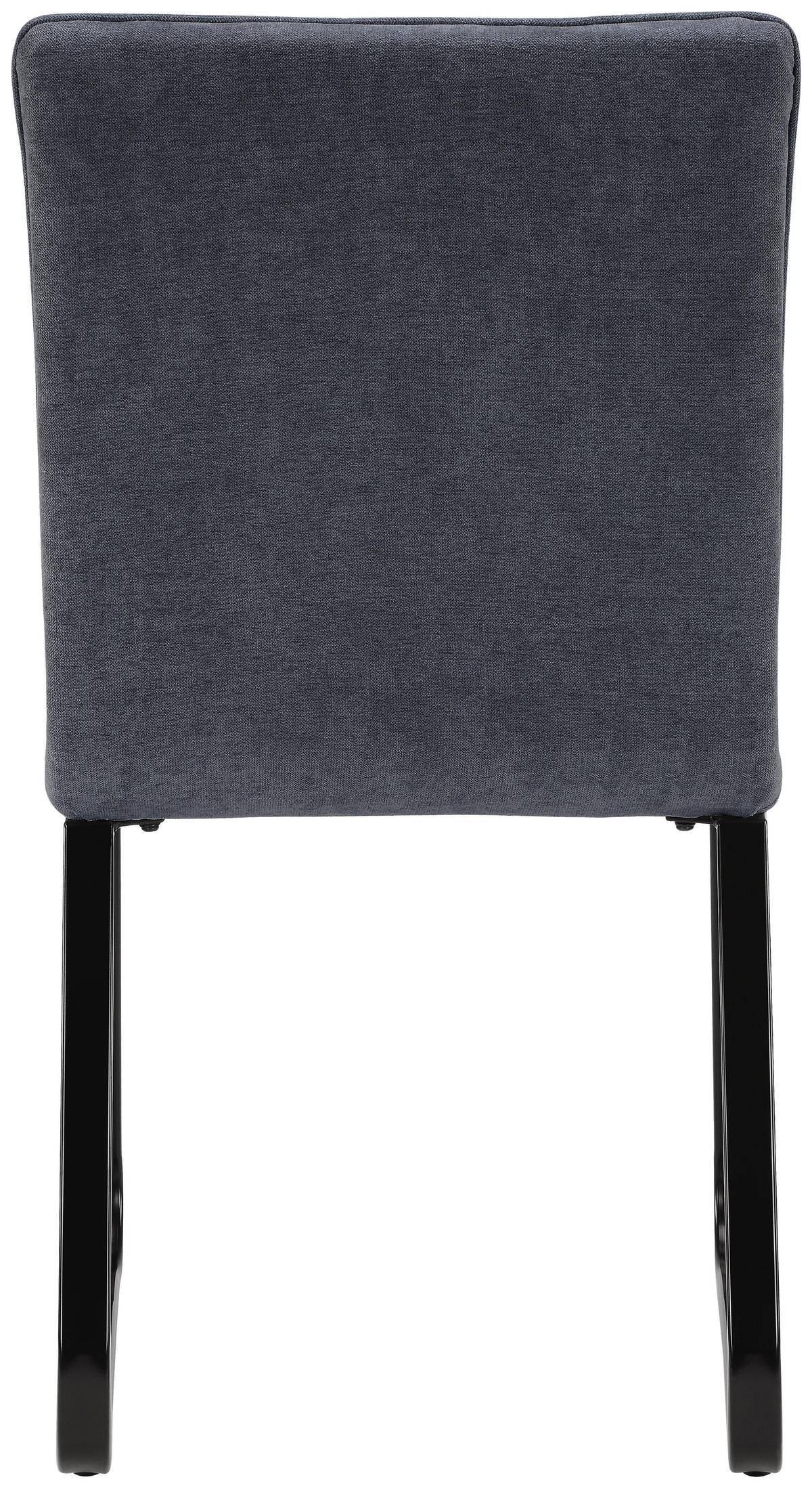 Stuhl TALEA  2er-Set dunkelgrau schwarz Webstoff Metall B/H/T: ca. 46x86x55 cm TALEA  2er-Set - schwarz/dunkelgrau (46,00/86,00/55,00cm) - byLIVING