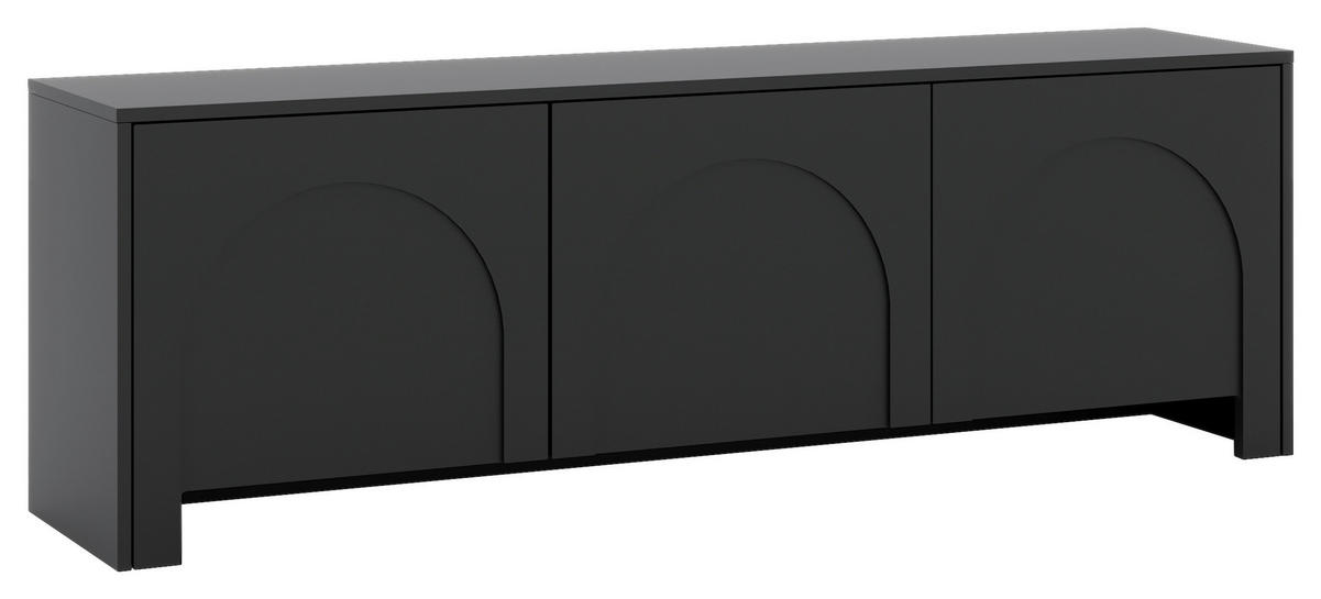 TV-Lowboard ARCO schwarz B/H/T: ca. 150x49x35 cm ARCO - schwarz (150,00/49,00/35,00cm) - WIPMEB