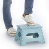 Zeller Klapphocker eisblau B/H/L: ca. 28x22x35 cm Klapphocker - eisblau (35,00/28,00/22,00cm) - Zeller