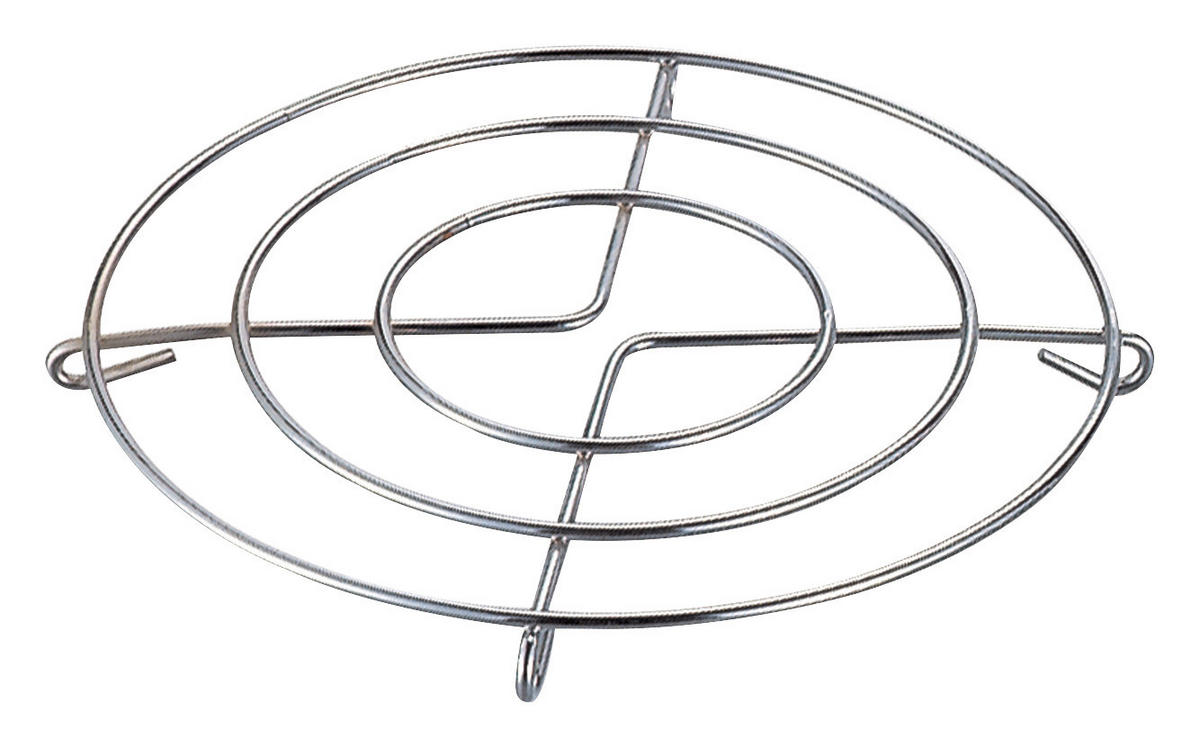 Axentia Topfuntersetzer Chrom Metall B/H/L: ca. 24x2x24 cm Topfuntersetzer - Chrom (24,00/24,00/2,00cm) - Axentia