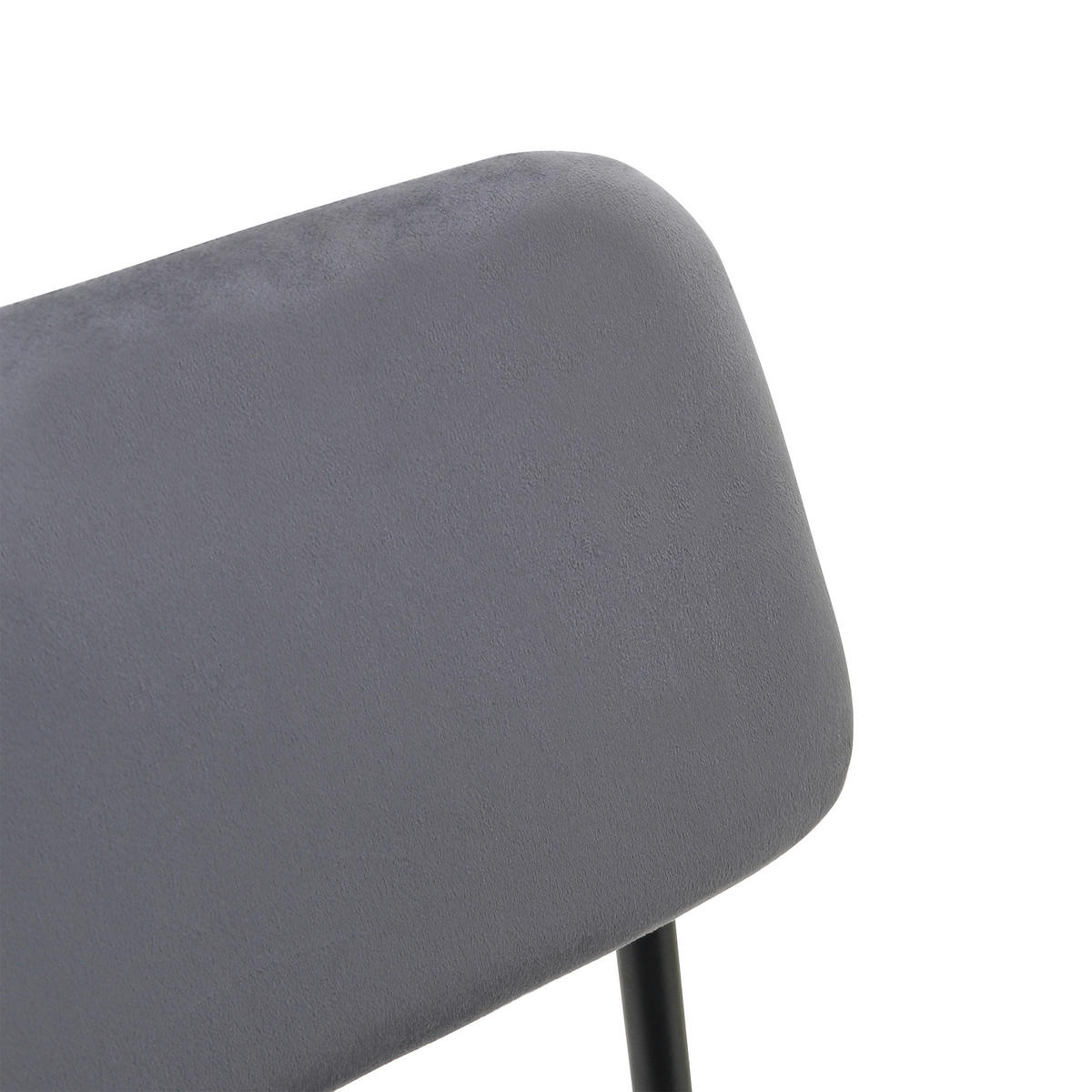 grau schwarz Samt Metall MIKA - schwarz/grau