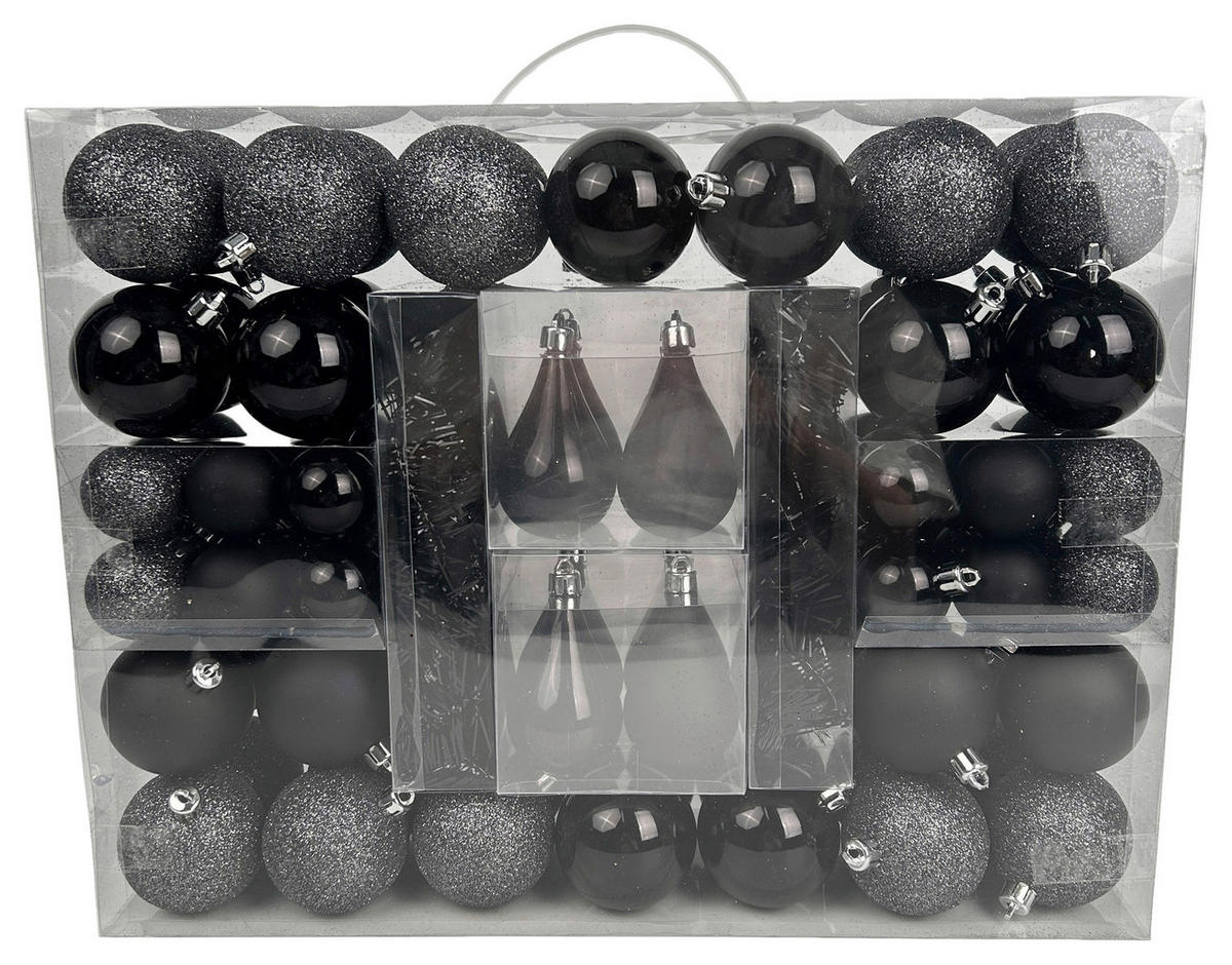 POCOline Weihnachtskugel schwarz Starterset_88tlg. - schwarz - POCOline