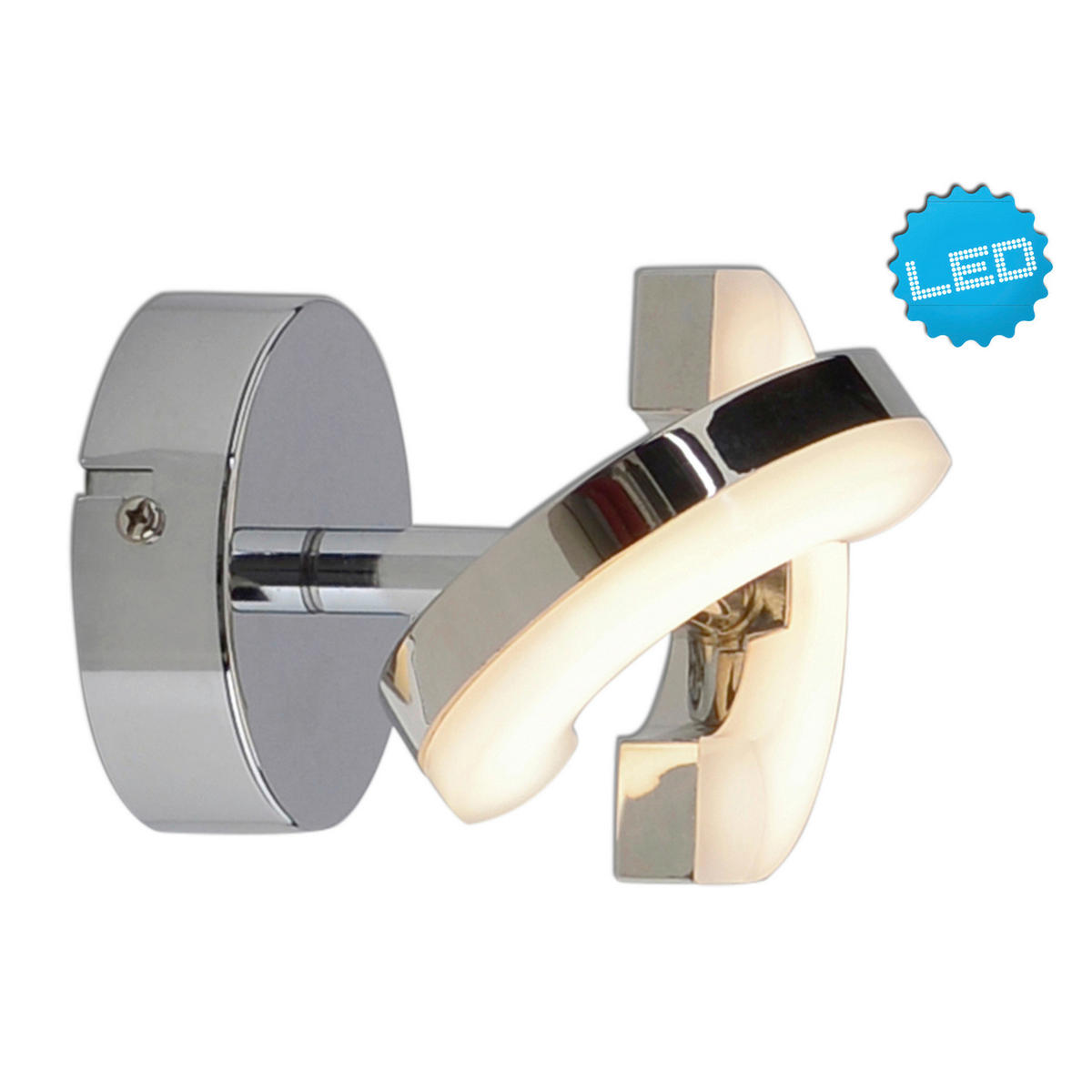 Näve Leuchten LED-Spot Chrom Kunststoff Metall B/H/T: ca. 13,5x9x8 cm 1 Brennstellen AFFI - Chrom (13,50/9,00/8,00cm) - Näve Leuchten
