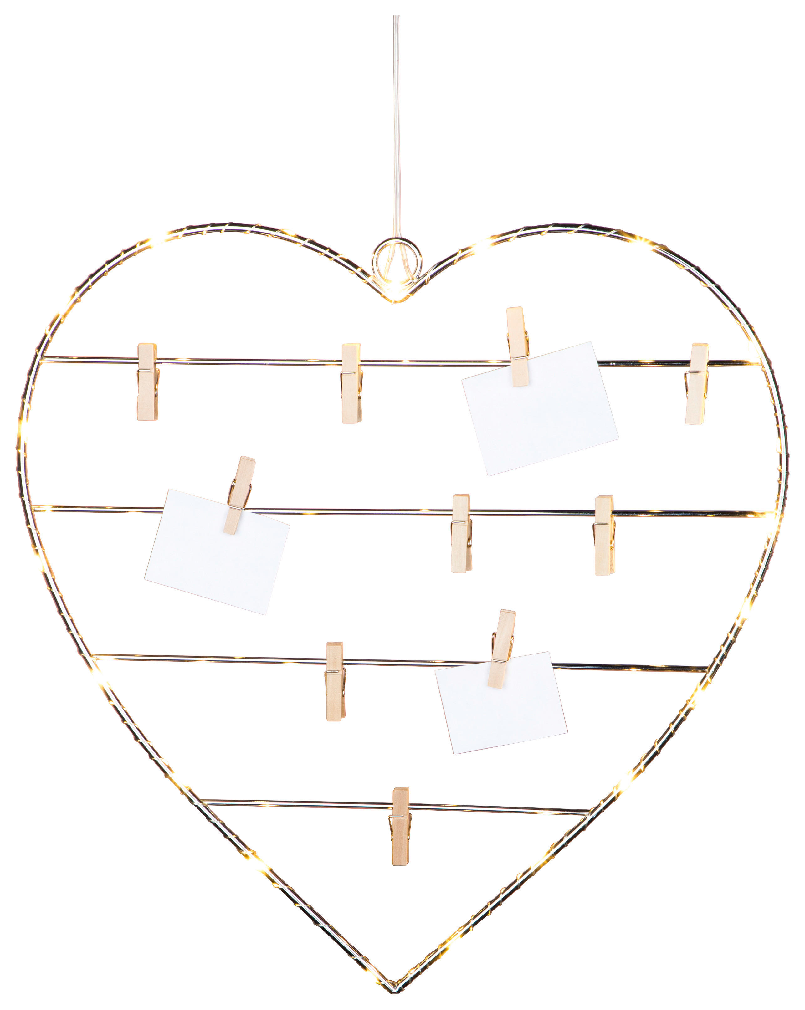 LED-Herz warmweiß B/H/L: ca. 40x130x40 cm LED-Herz_zum_Aufhängen - warmweiß (40,00/40,00/130,00cm)