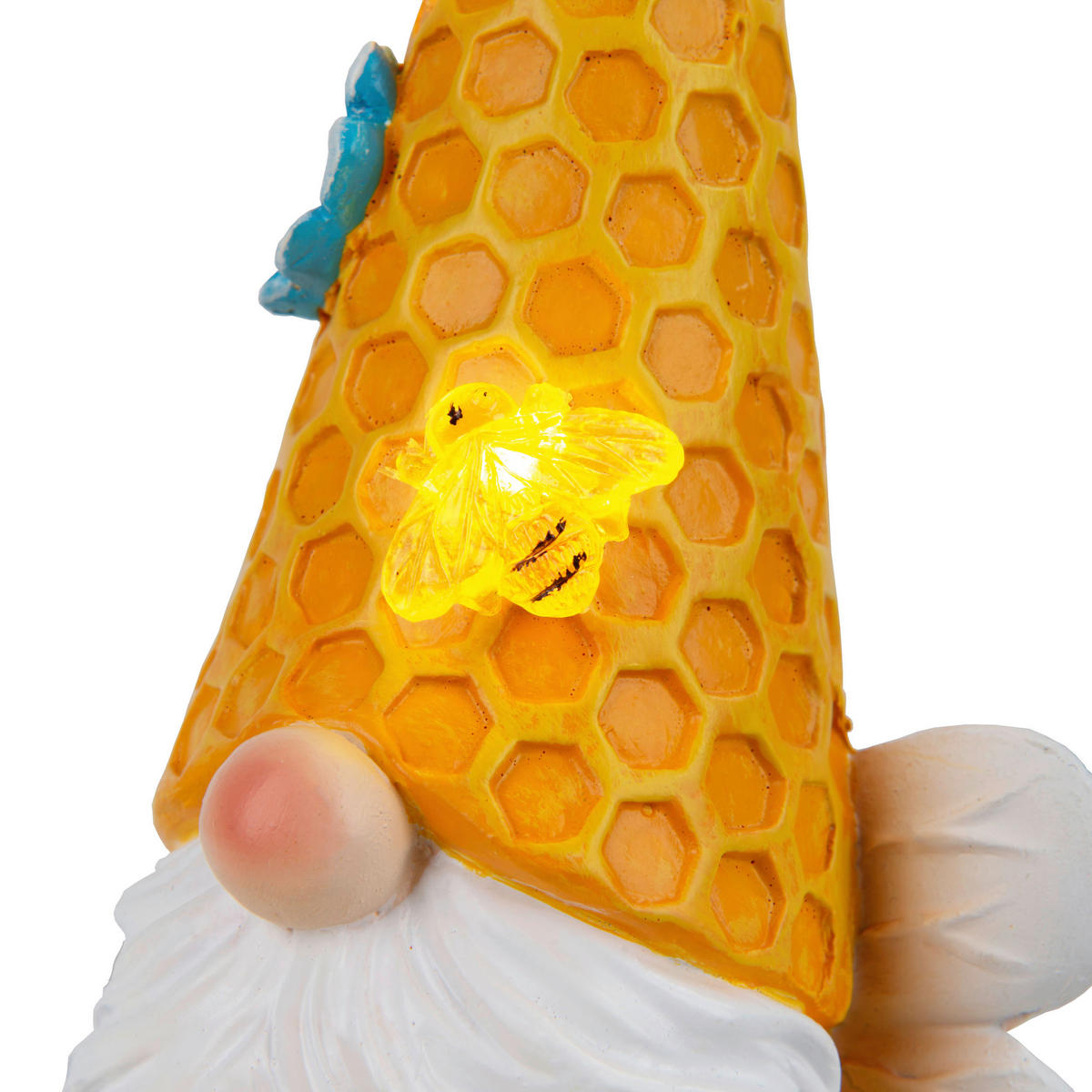 LED-Solarleuchte gelb Kunststoff B/H/T: ca. 12,5x17x8 cm ABBY - gelb (12,50/17,00/8,00cm) - Näve Leuchten