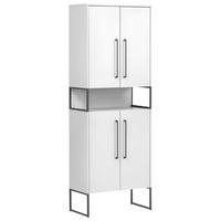 Hochschrank Limone weiß B/H/T: ca. 65,2x183,4x33,1 cm Limone - weiß (65,20/183,40/33,10cm) - Möbelpartner