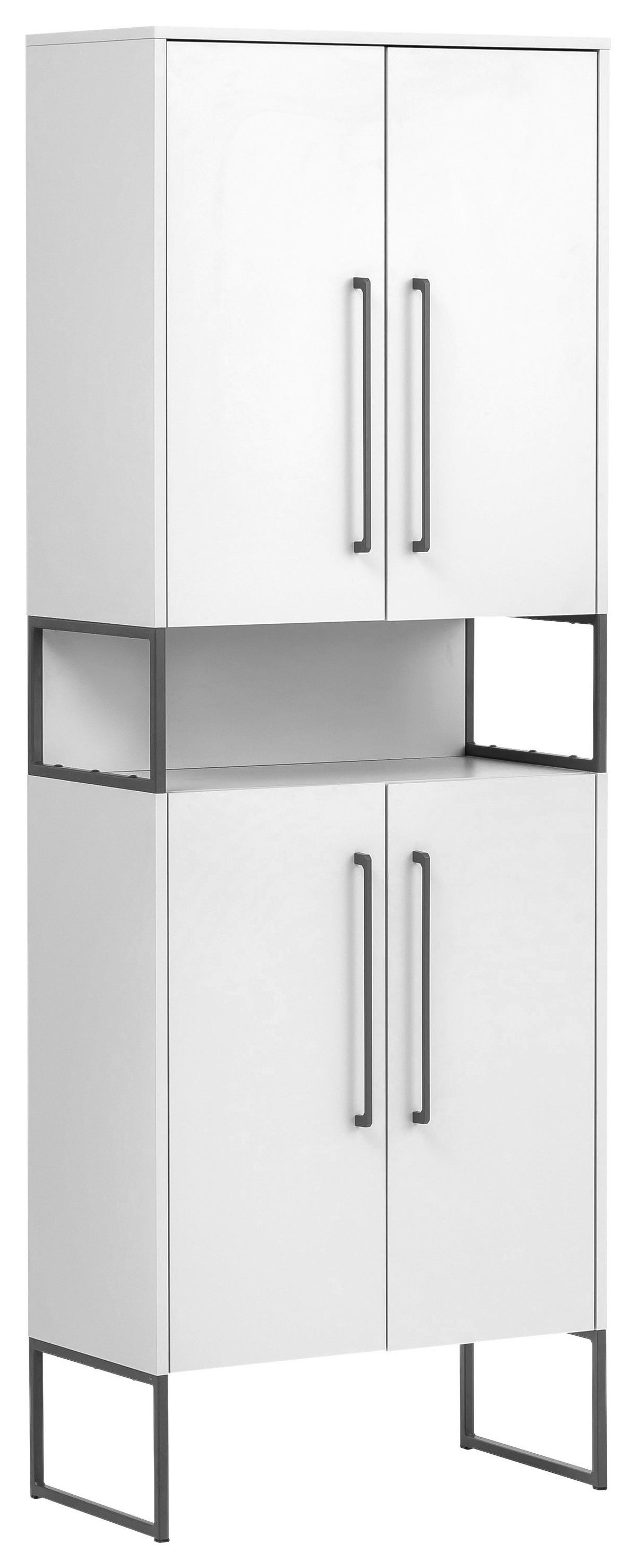Hochschrank Limone weiß B/H/T: ca. 65,2x183,4x33,1 cm Limone - weiß (65,20/183,40/33,10cm) - Möbelpartner