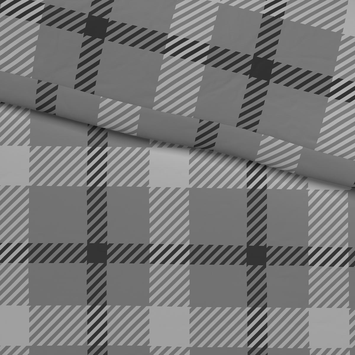 Baumwoll Bettwäsche Biber Bettwäsche_Biber_Balthasar 200x200 - dunkelgrau (200,00/200,00cm) - beau rêve