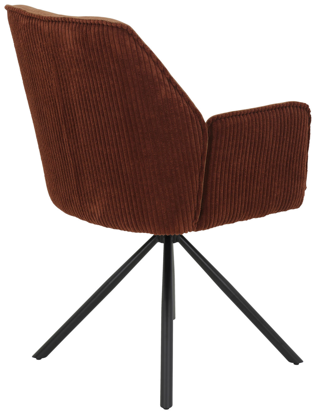 Armlehnstuhl Inge braun Microfaser B/H/T: ca. 58x88x63 cm Inge - braun/schwarz (58,00/88,00/63,00cm)