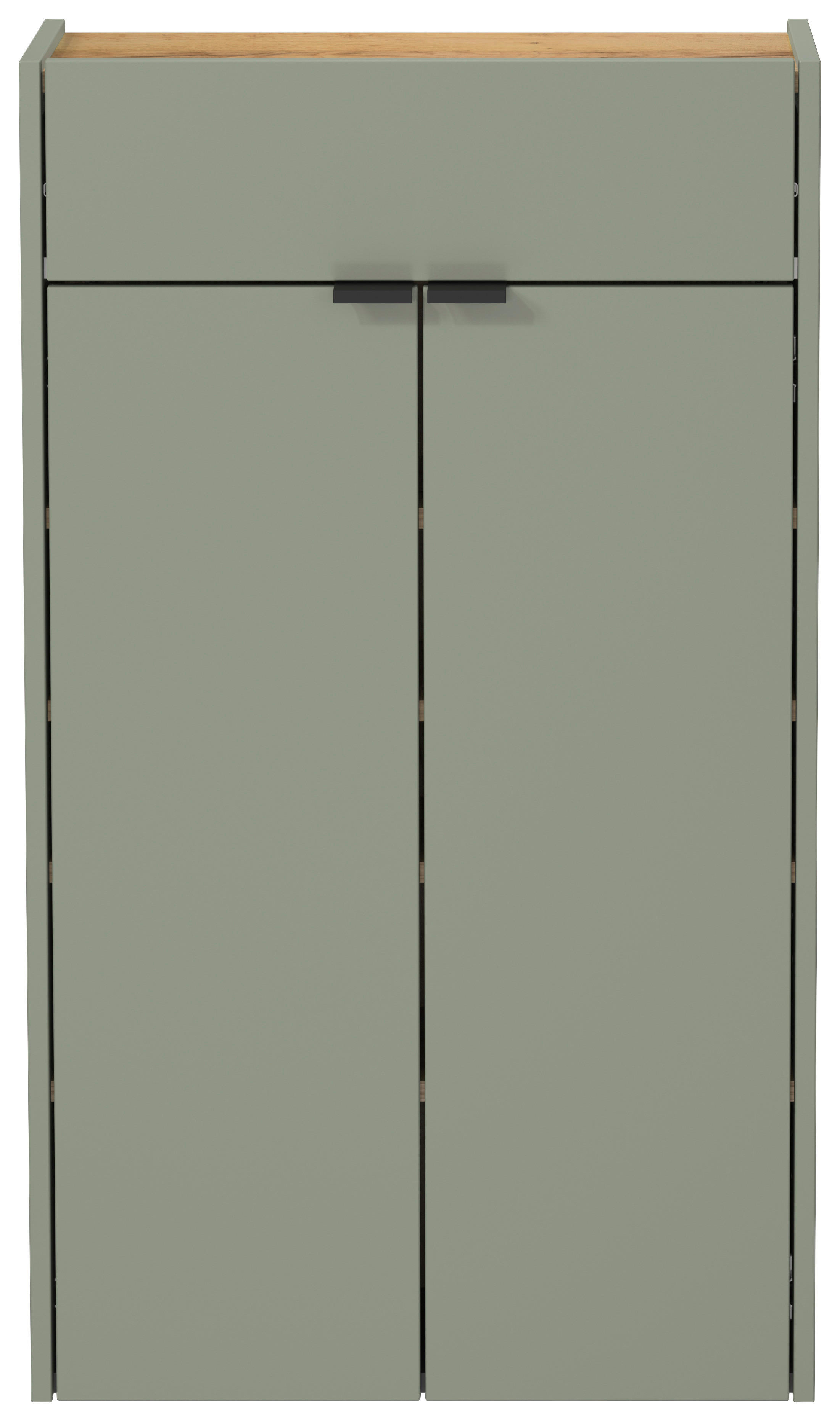 Thumbnail - Mehrzweckschrank 1397-629 grün Eiche Navarra Nachbildung B/H/T: ca. 56x97x22 cm