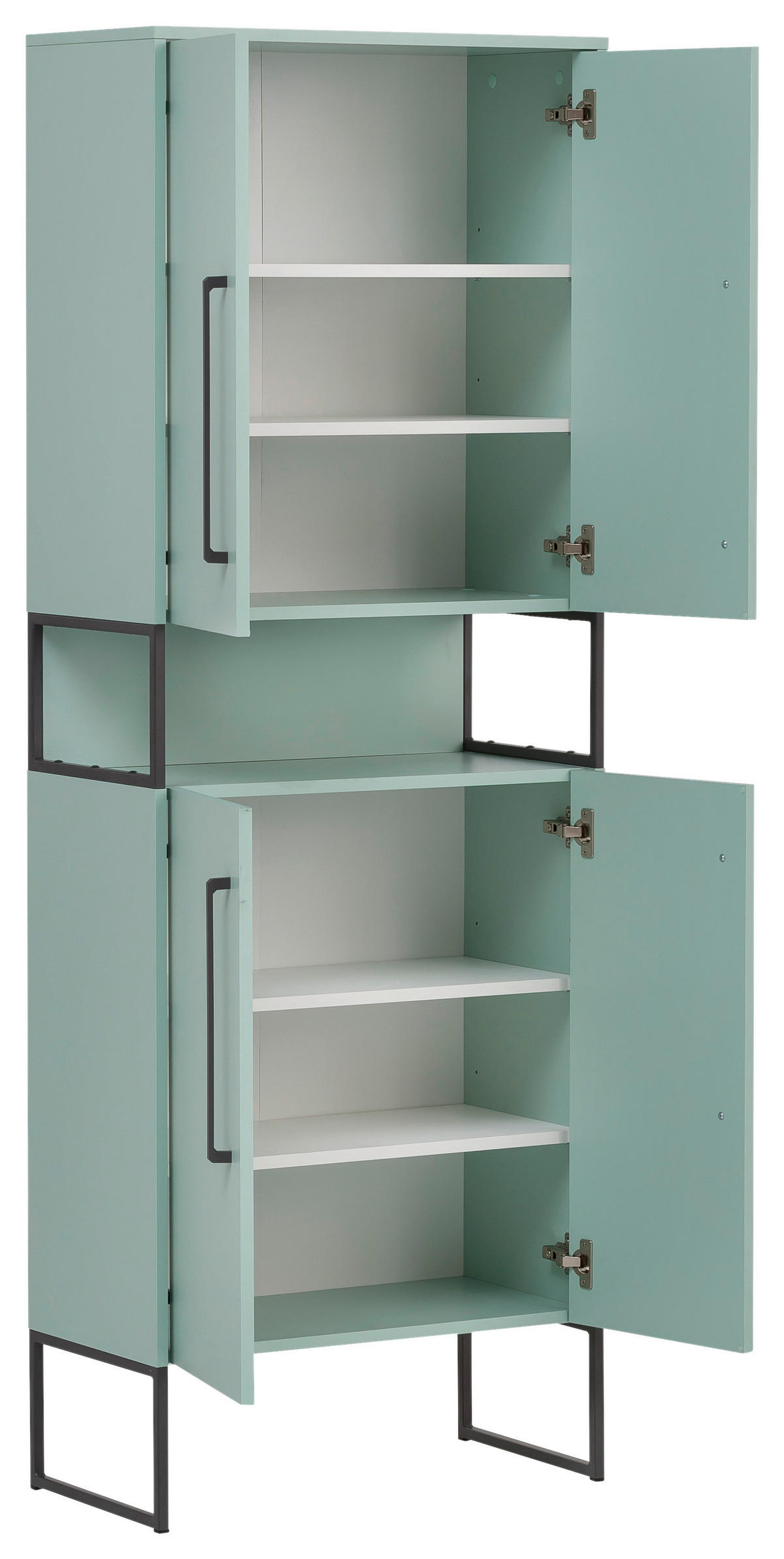 Hochschrank Limone mint B/H/T: ca. 65,2x183,4x33,1 cm Limone - mint (65,20/183,40/33,10cm) - Möbelpartner
