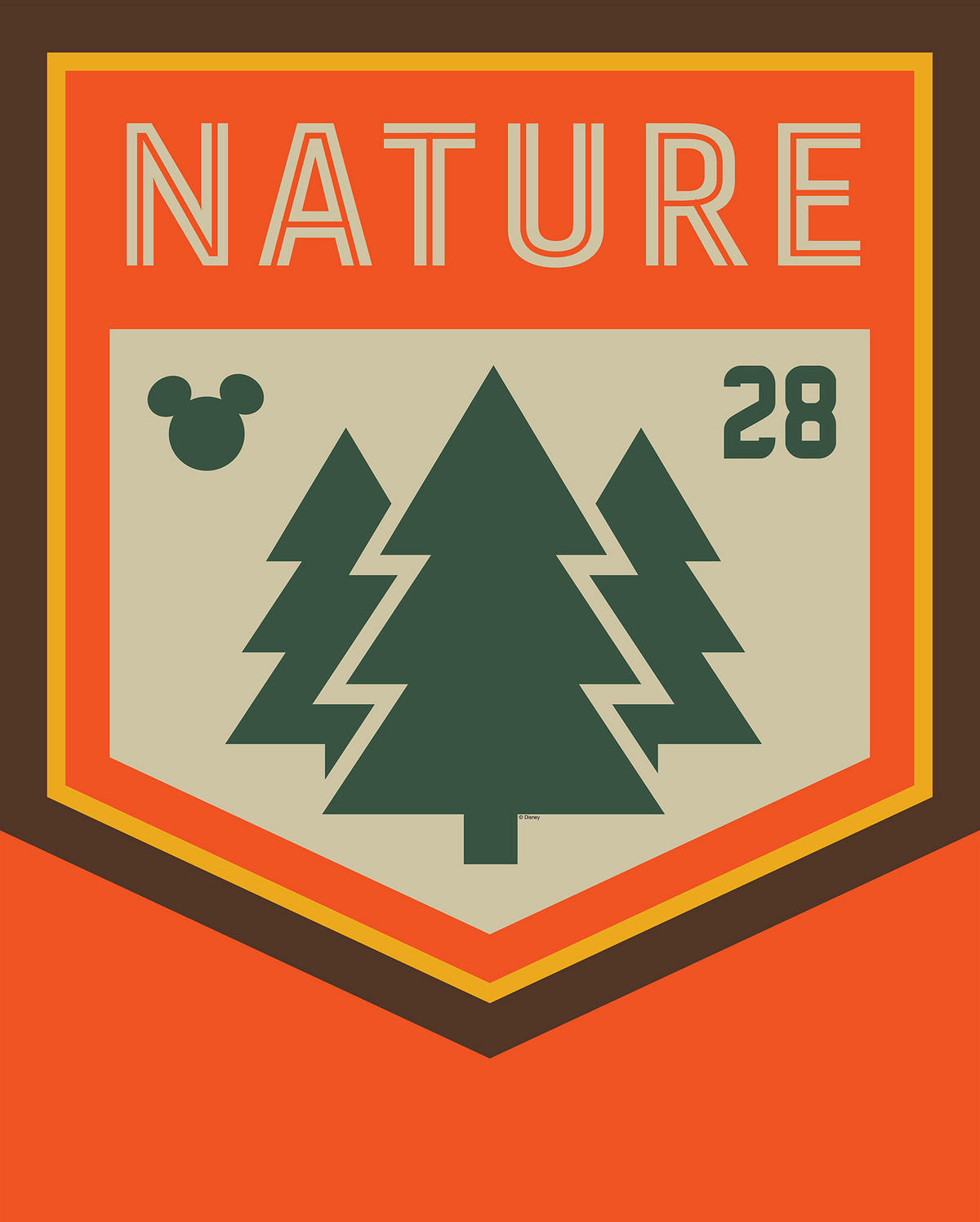 Komar Poster Mickey Mouse Nature Disney B/L: ca. 40x50 cm Mickey Mouse Nature - (40,00/50,00cm) - Komar