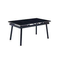 Esstisch Bilbao anthrazit Keramik Optik B/H/T: ca. 150x75x90 cm Bilbao - schwarz/anthrazit (150,00/75,00/90,00cm)