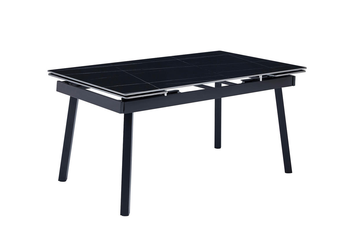 Esstisch Bilbao anthrazit Keramik Optik B/H/T: ca. 150x75x90 cm Bilbao - schwarz/anthrazit (150,00/75,00/90,00cm)
