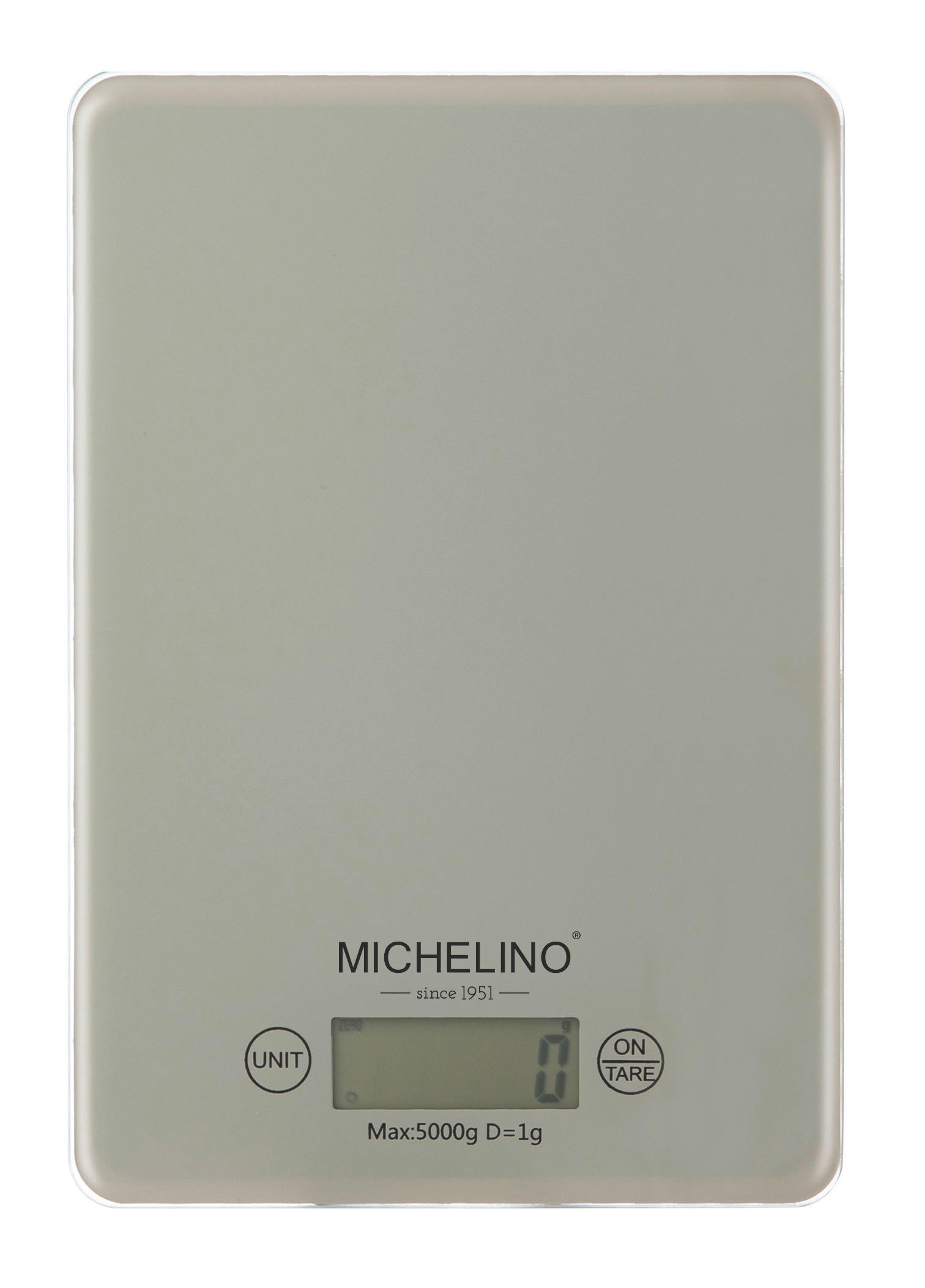 MICHELINO Küchenwaage beige Kunststoff B/L: ca. 15x22 cm Küchenwaage_Alythia - beige (15,00/22,00cm) - MICHELINO