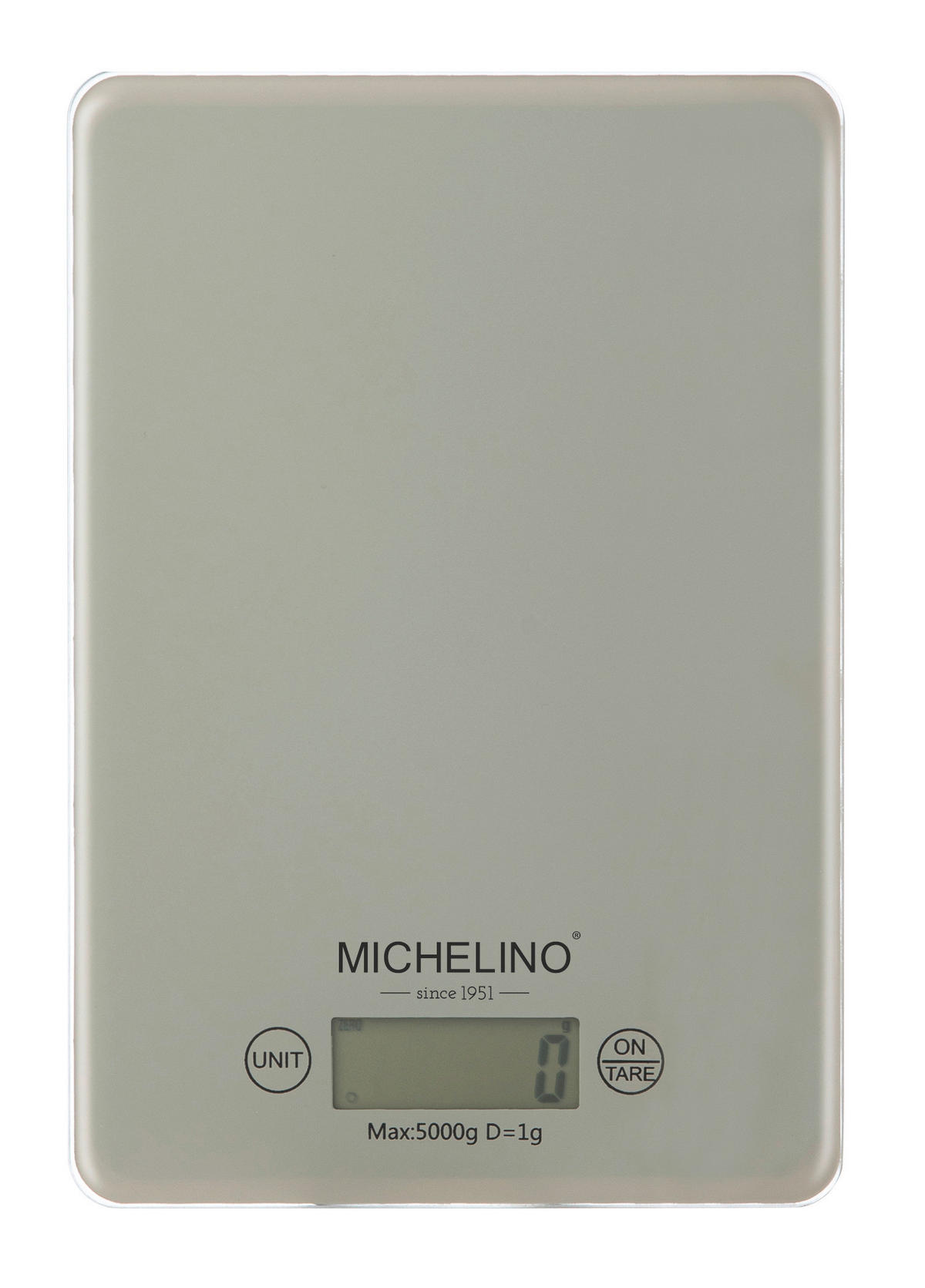 MICHELINO Küchenwaage beige Kunststoff B/L: ca. 15x22 cm Küchenwaage_Alythia - beige (15,00/22,00cm) - MICHELINO