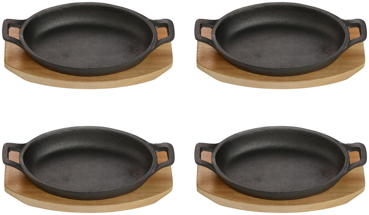 ECHTWERK Servierpfanne Big schwarz Eisen B/H/L: ca. 12x4,5x22 cm Big - schwarz (22,00/12,00/4,50cm) - ECHTWERK