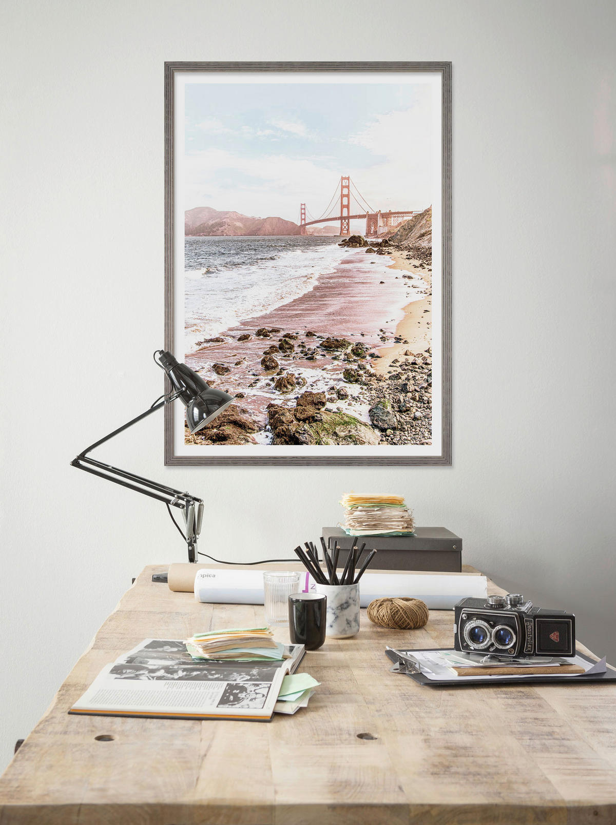 Komar Poster Golden Gate Brücke B/L: ca. 50x70 cm Golden Gate - (50,00/70,00cm) - Komar