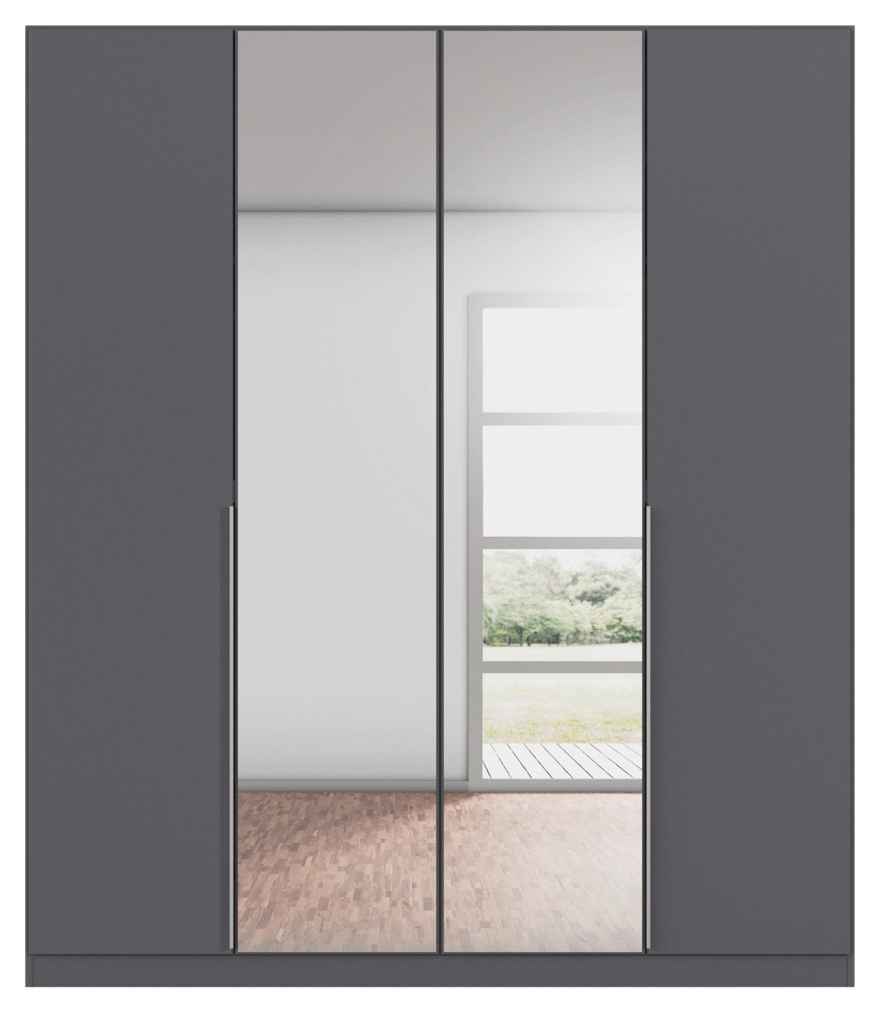 Kleiderschrank Alabama grau B/H/T: ca. 181x210x54 cm Alabama - Alu/grau (181,00/210,00/54,00cm)
