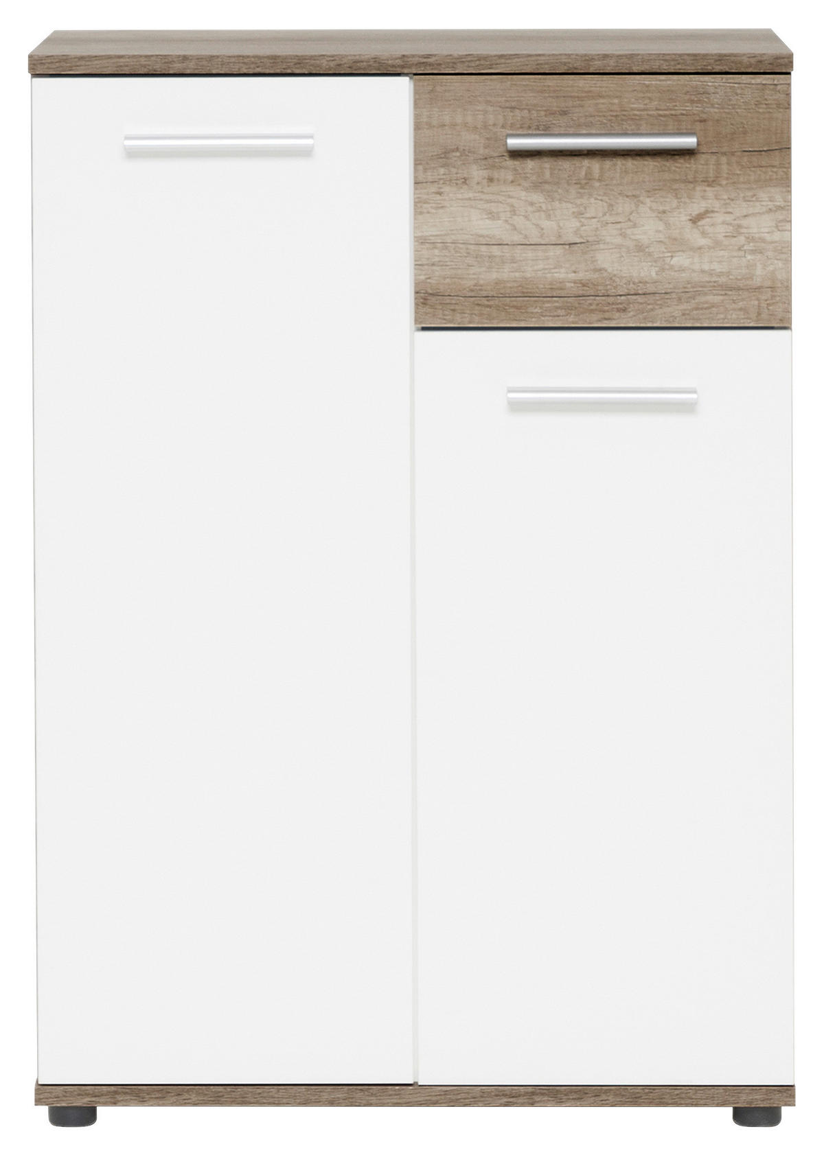 Kommode Jacky 1 B/H/T: ca. 60x85x35 cm Jacky 1 - Eiche/weiß (60,00/85,00/35,00cm)