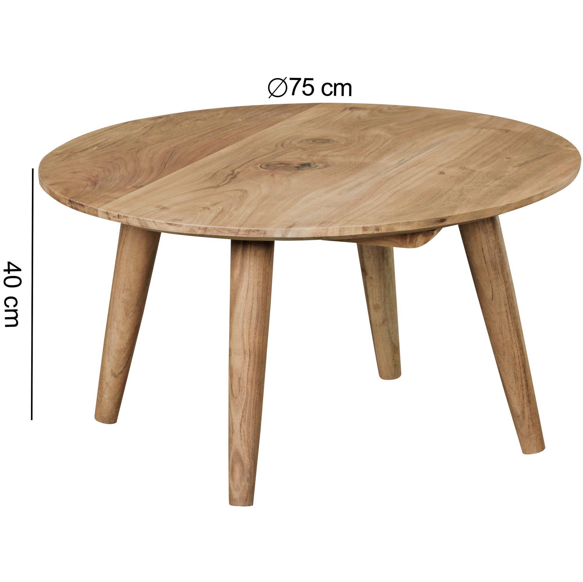 Couchtisch braun B/H/T: ca. 75x40x75 cm ...