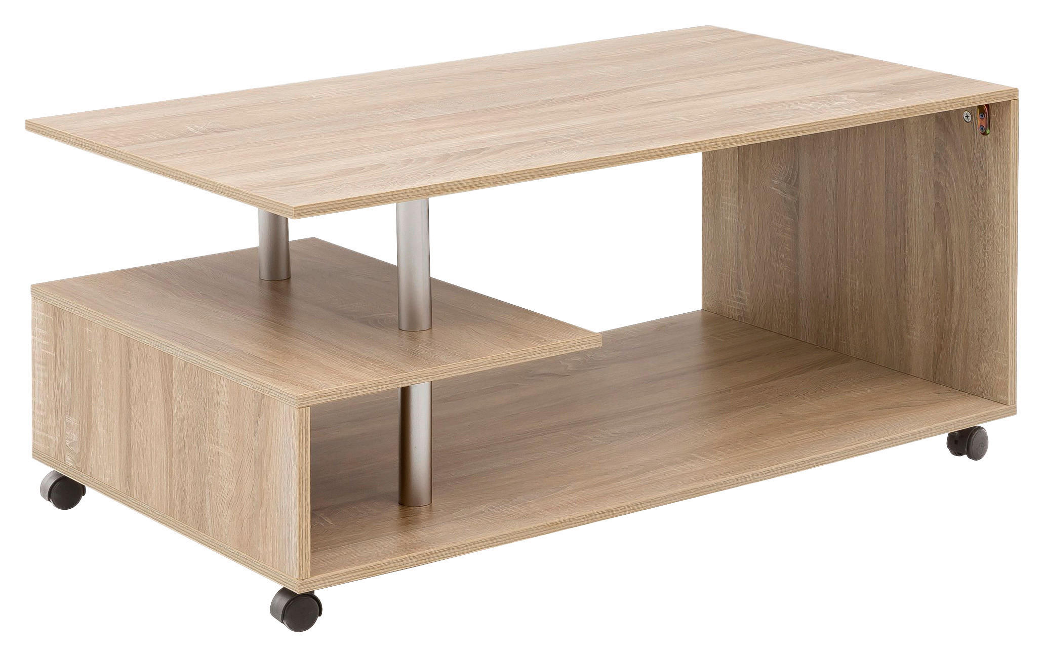 Vicco Couchtisch Alvio Braun - 40x60cm Beistelltisch